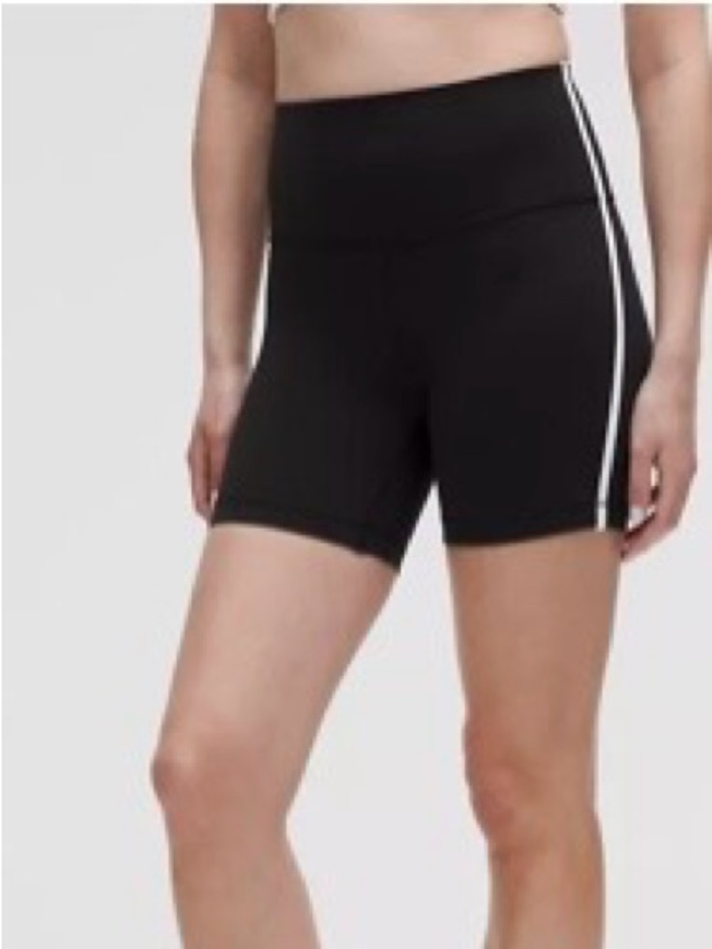 Lululemon Black Women's Align 6” Shorts with Side Stripe 8